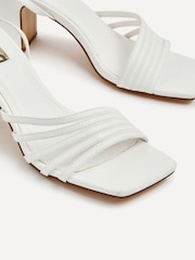 Linzi White Aronia Strappy Heeled Sandals With Block Heel - Image 4 of 5