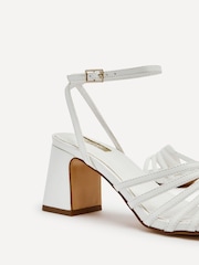 Linzi White Aronia Strappy Heeled Sandals With Block Heel - Image 5 of 5