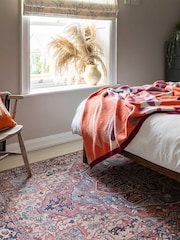 kukoon Red Washable Savanna Flatwoven Vintage Style Traditional Rug - Image 5 of 6