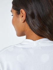 Roman White Knitted Bow Detail Shrug - Image 5 of 5