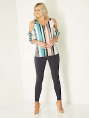Roman Grey Originals Full Length Stretch Trousers - Image 3 of 4