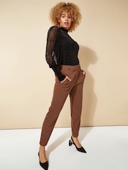 Roman Brown Originals Straight Leg Tapered Trousers - Image 1 of 4