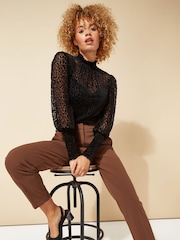 Roman Brown Originals Straight Leg Tapered Trousers - Image 4 of 4