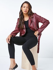 Roman Black Full Length Mock Pocket Stretch Trousers - Image 4 of 5
