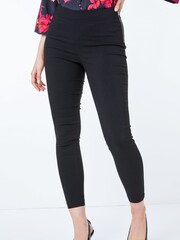 Roman Black Full Length Side Zip Stretch Trousers - Image 1 of 5
