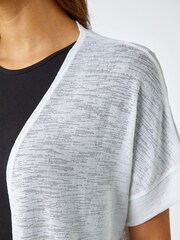 Roman White Short Sleeve Longline Cardigan - Image 5 of 5