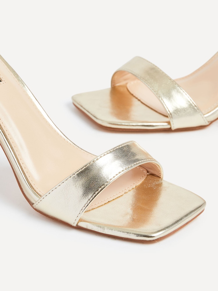 Linzi Gold Hannah Square Toe Stiletto Heels - Image 5 of 5