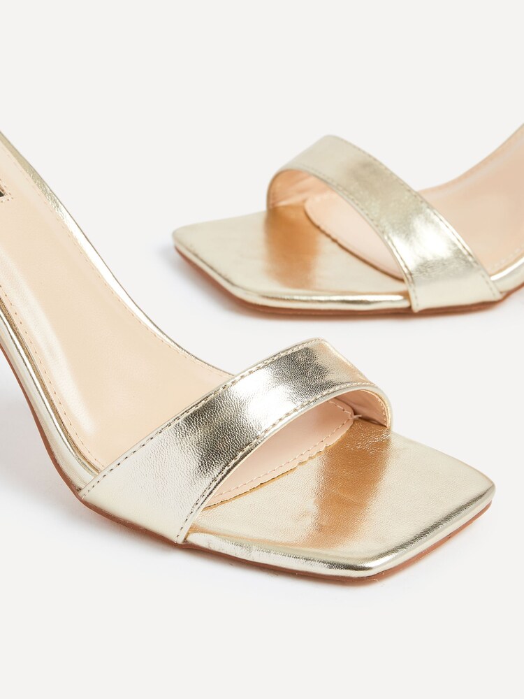 Linzi Gold Hannah Square Toe Stiletto Heels - Image 5 of 5 Linzi Gold Hannah Square Toe Stiletto Heels - Image 5 of 5