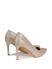 Linzi Gold Overjoyed Stiletto Pointed Court Heels - Image 4 of 4