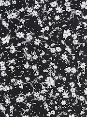 Roman Black & white Ditsy Floral Print Midi Skirt - Image 5 of 5