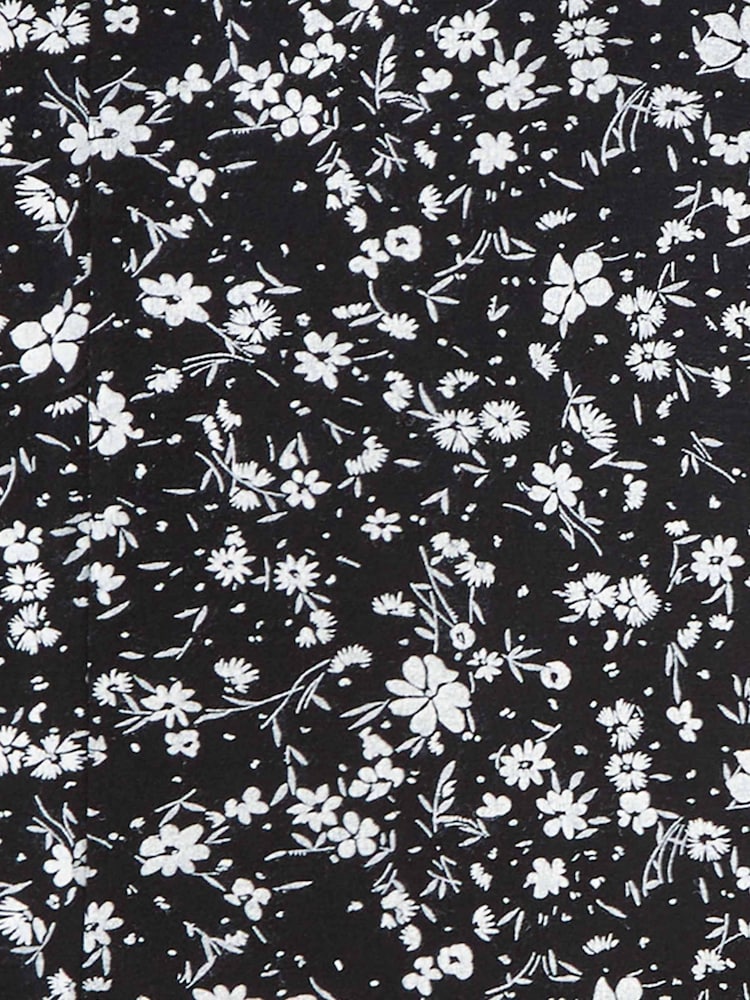 Roman Black & white Ditsy Floral Print Midi Skirt - Image 5 of 5