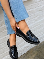 Linzi Black Finley Penny Loafers - Image 1 of 5