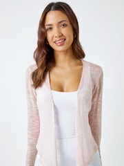 Roman Pink Lightweight Knitted Shrug - Image 5 of 5
