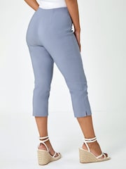 Roman Grey Petite Cropped Stretch Capri Trousers - Image 2 of 5