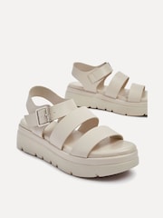 Linzi Nude Venus Double Strap Flatform Sandals - Image 5 of 5