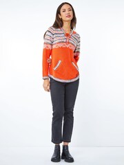 Roman Orange Nordic Print Pocket Hoodie - Image 3 of 5