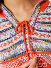 Roman Orange Nordic Print Pocket Hoodie - Image 5 of 5