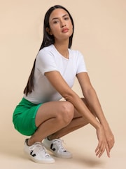 Roman Green Turned Hem Stretch Shorts - Image 4 of 4