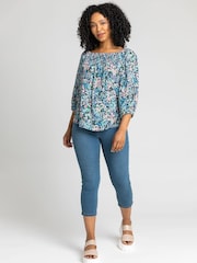 Roman Blue Petite Cropped Jeggings - Image 3 of 5