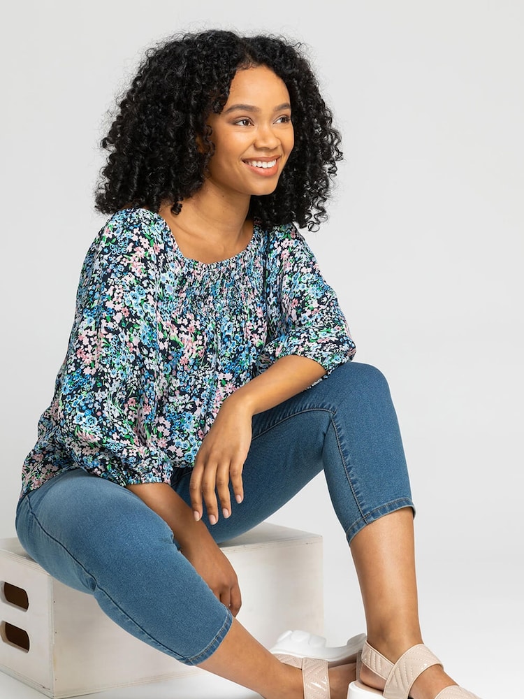 Roman Blue Petite Cropped Jeggings - Image 5 of 5