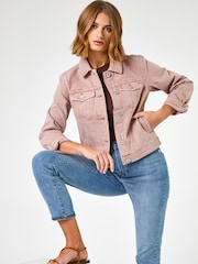 Roman Pink Denim Jacket - Image 4 of 5