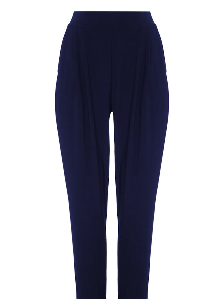 Roman Blue Jersey Stretch Harem Trousers - Image 4 of 4