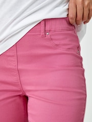 Roman Pink Cropped Stretch Denim Jeggings - Image 5 of 5