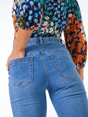 Roman Blue Petite Full Length Twill Jeans - Image 5 of 5