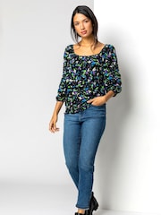 Roman Blue Slim Leg Mom Jeans - Image 1 of 4