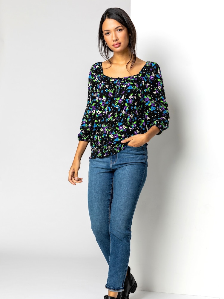 Roman Blue Slim Leg Mom Jeans - Image 1 of 4