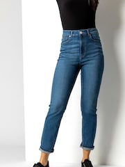 Roman Blue Slim Leg Mom Jeans - Image 3 of 4