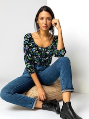 Roman Blue Slim Leg Mom Jeans - Image 4 of 4