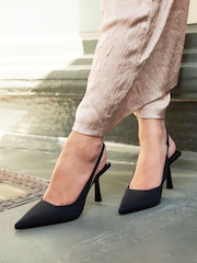Negro mate - Zapatos de tacón tipo salón con tira trasera Fling de Linzi - Imagen 1 de 6