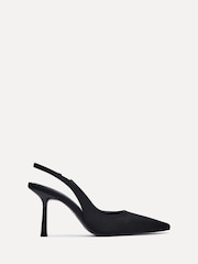 Negro mate - Zapatos de tacón tipo salón con tira trasera Fling de Linzi - Imagen 3 de 6