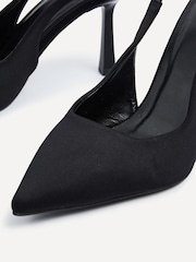 Negro mate - Zapatos de tacón tipo salón con tira trasera Fling de Linzi - Imagen 6 de 6