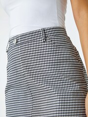 Roman Black Gingham Stretch Straight Skirt - Image 5 of 5