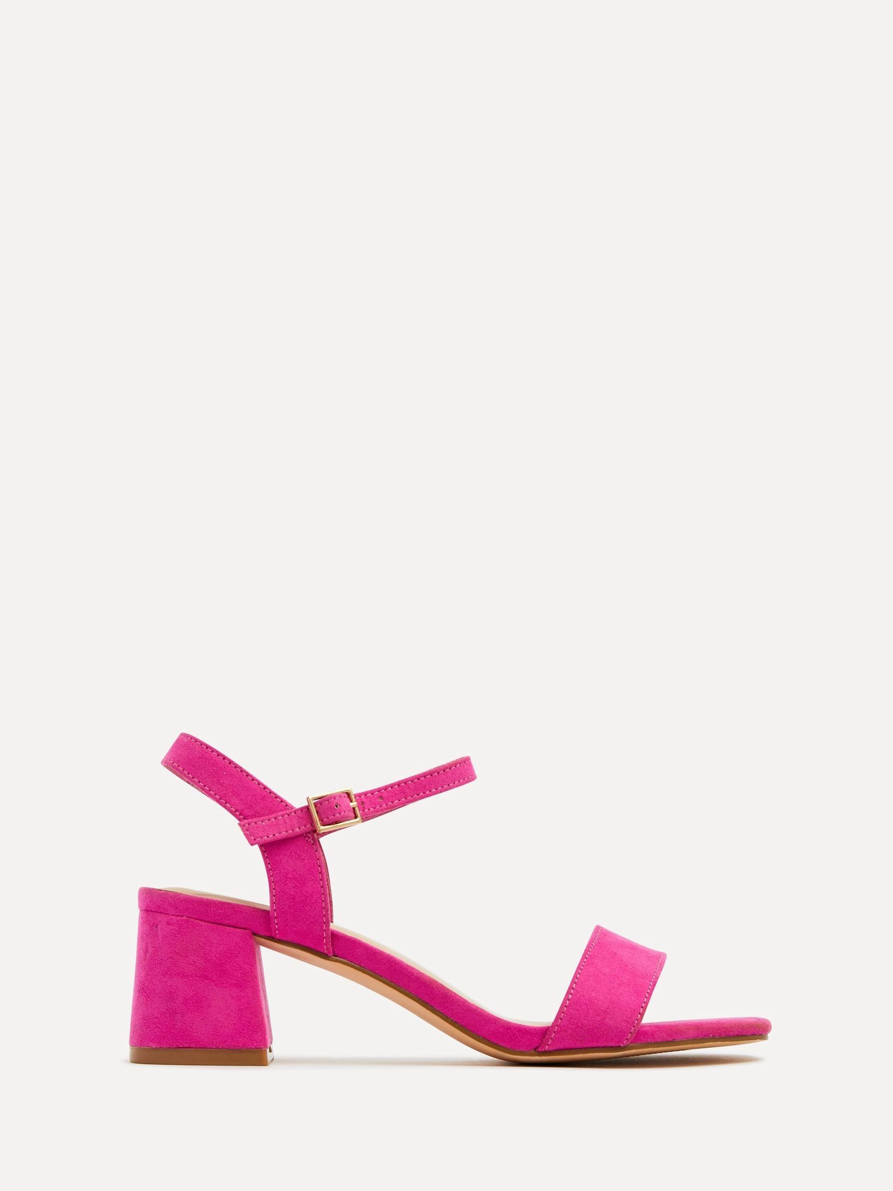 Linzi Pink Darcie Barely There Block Heeled Sandals