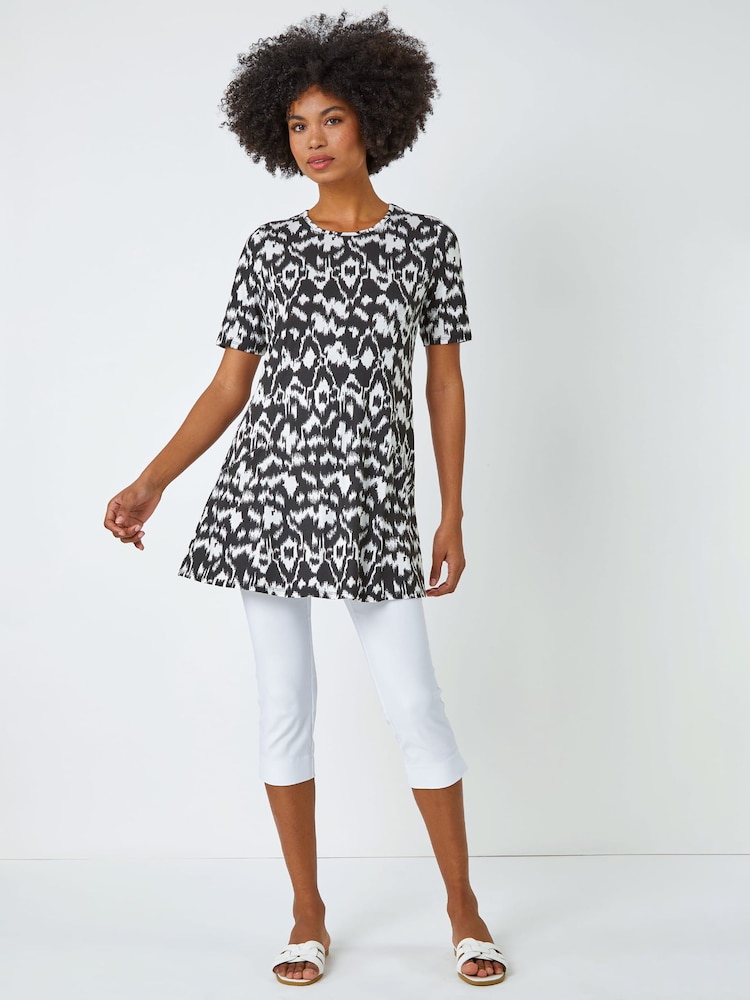 Roman Roman Tunika mit gemustertem Print und Taschen - Bild 2 von 5