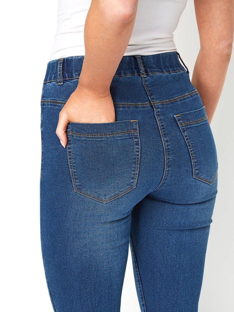 Roman Blue Cropped Denim Jeggings - Image 4 of 4