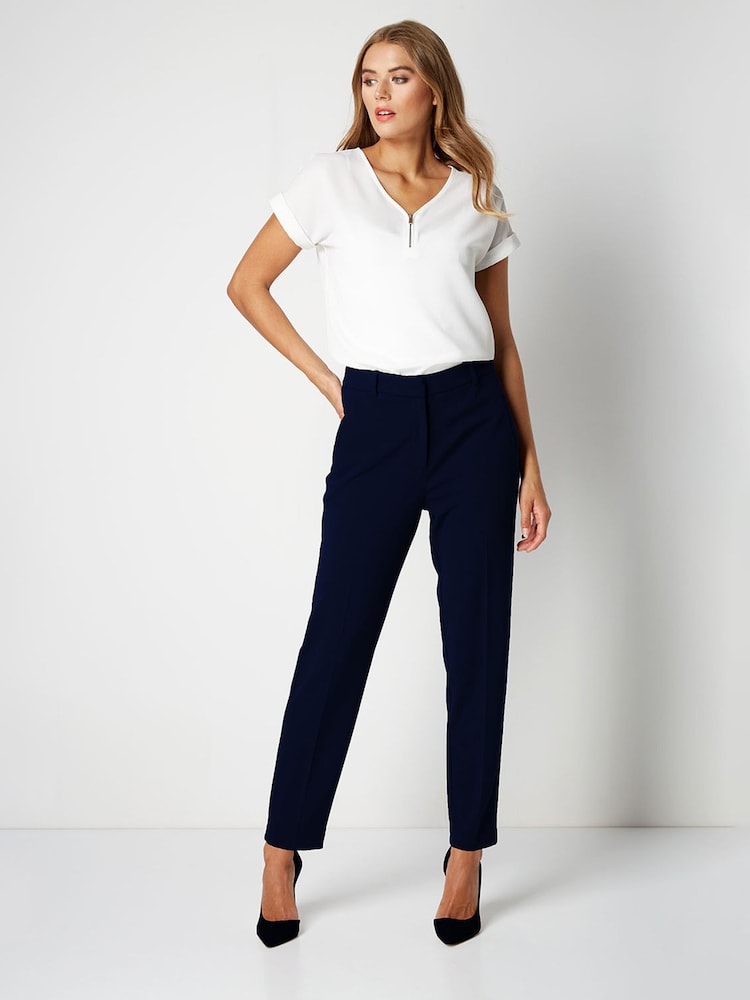 Roman Navy Originals Straight Leg Tapered Trousers - Image 3 of 4
