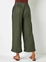 Roman Green Tie Waist Culottes - Image 2 of 4