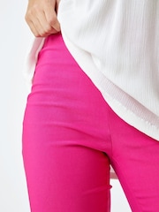 Hot Pink - Roman – Cropped-Hose mit Stretch in Capri-Länge - Bild 4 von 4