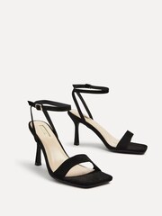 Linzi Black Hannah Square Toe Stiletto Heels - Image 5 of 6