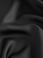 Black Satin Midi Skirt - Image 7 of 7
