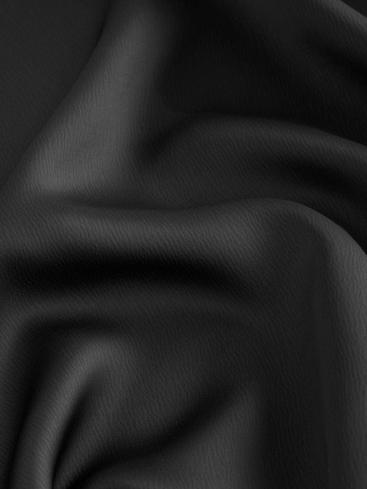 Black Satin Midi Skirt - Image 7 of 7 Black Satin Midi Skirt - Image 7 of 7