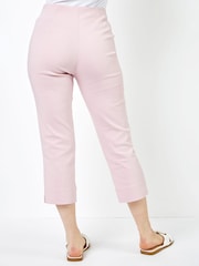 Roman Light Pink Petite Cropped Stretch Capri Trousers - Image 2 of 4