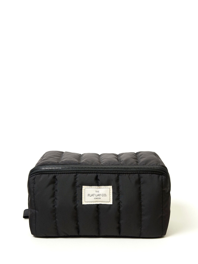 The Flat Lay Co. Marshmallow Open Flat Box Makeup Bag - Image 1 of 4