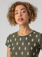 Roman Green Paisley Border Print Maxi Dress - Image 4 of 4