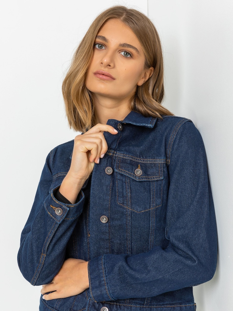 Roman Indigo Denim Jacket - Image 1 of 4 Roman Indigo Denim Jacket - Image 1 of 4