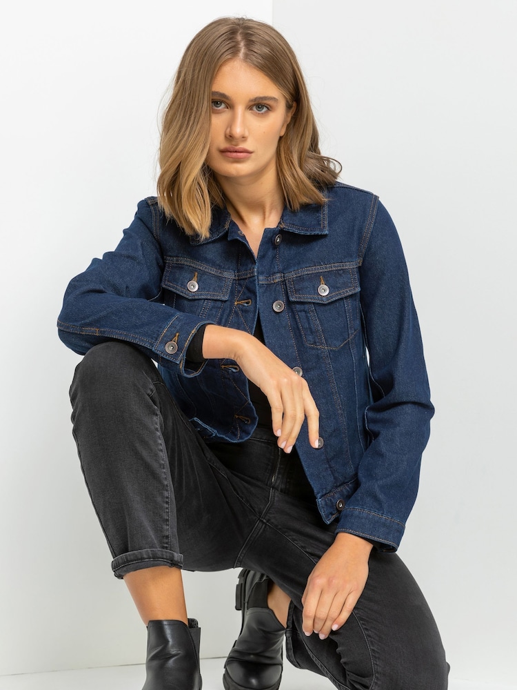 Roman Indigo Denim Jacket - Image 4 of 4 Roman Indigo Denim Jacket - Image 4 of 4